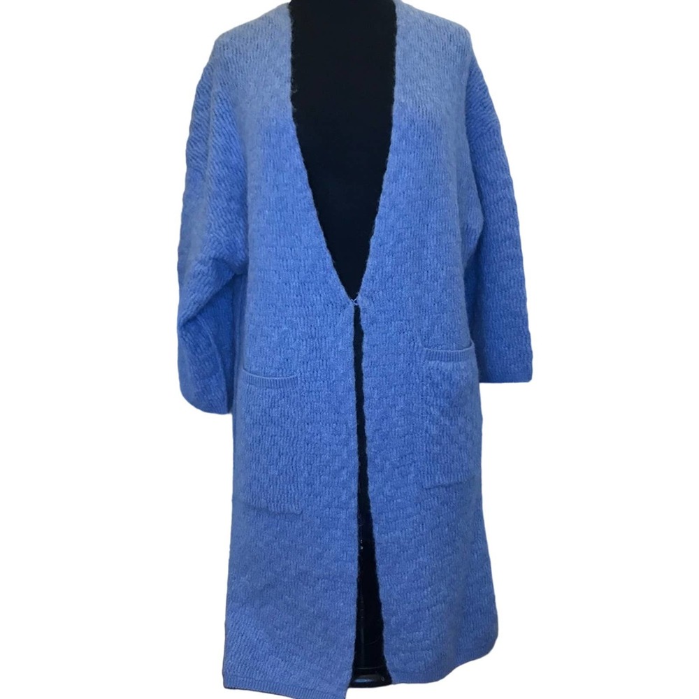 Basic House Oversized Light Blue Cardigan Sweater Size XS